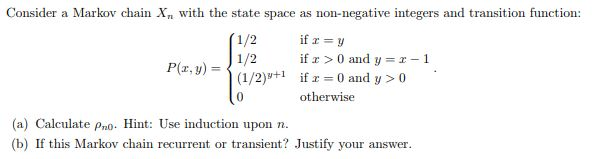 Solved Consider a Markov chain Xn with the state space as | Chegg.com