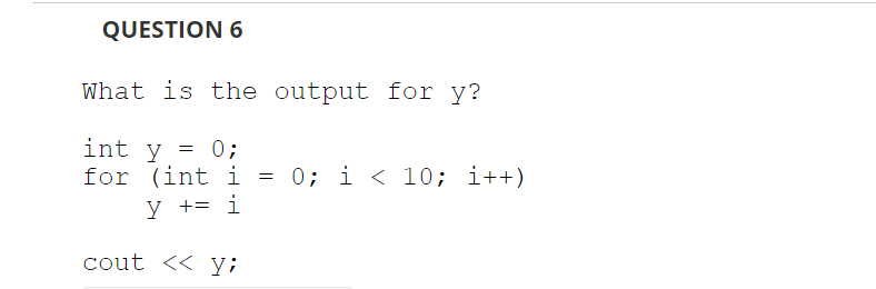 Solved QUESTION 1 What is the output of the following | Chegg.com