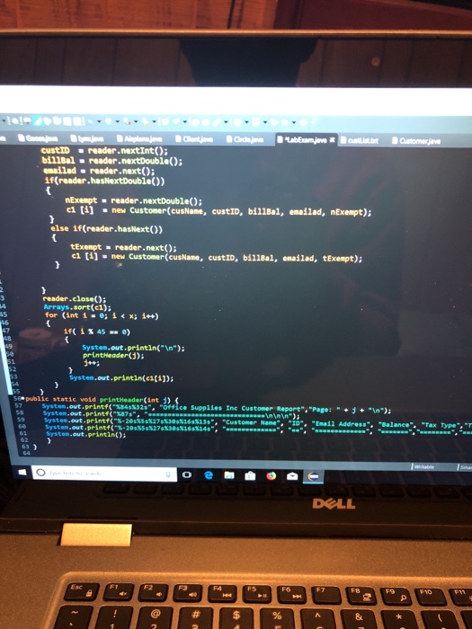 Solved Tried running the code but I have a compile error | Chegg.com