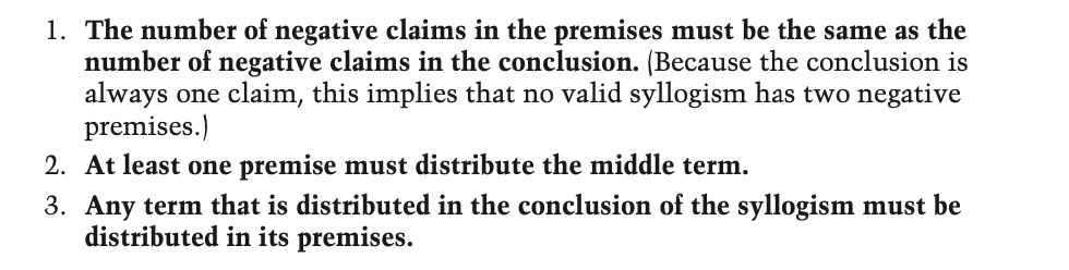 Solved 1. The Number Of Negative Claims In The Premises Must 