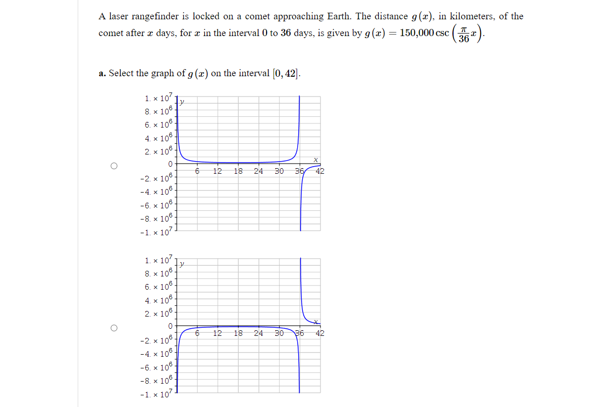 Solved A laser rangefinder is locked on a comet approaching