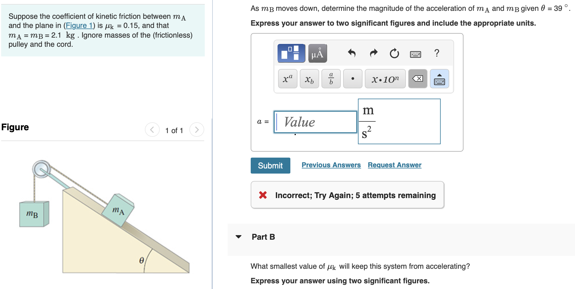 Solved answer A only. I tried solving using the below | Chegg.com