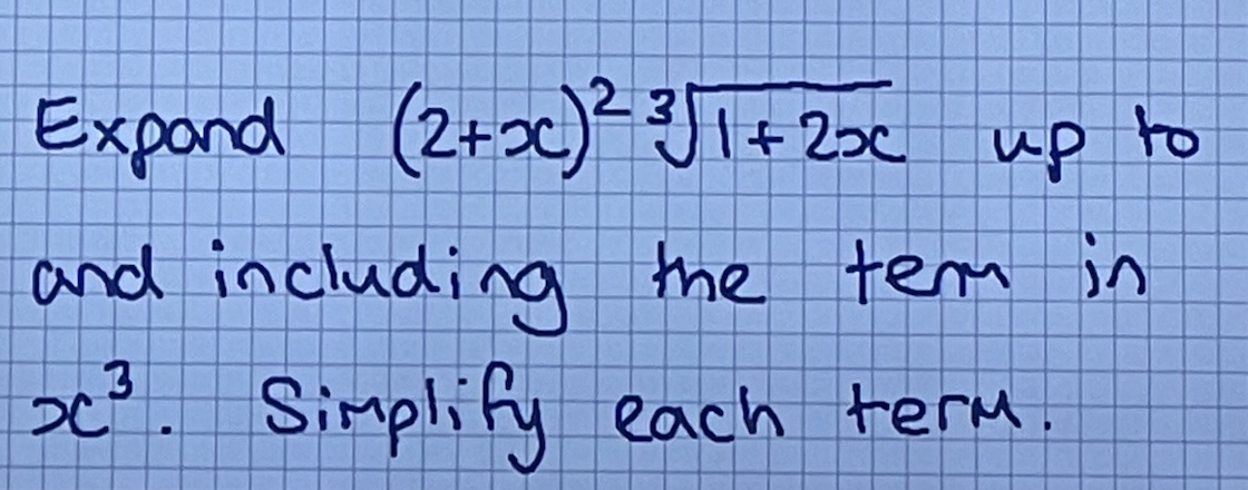Solved Expand 2 x 231 2x Up To And Including The Term In Chegg