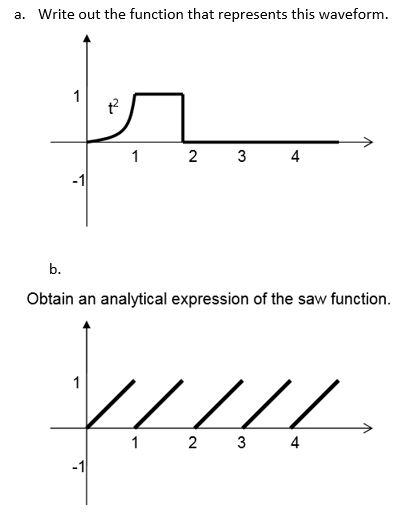 Solved a. Write out the function that represents this | Chegg.com