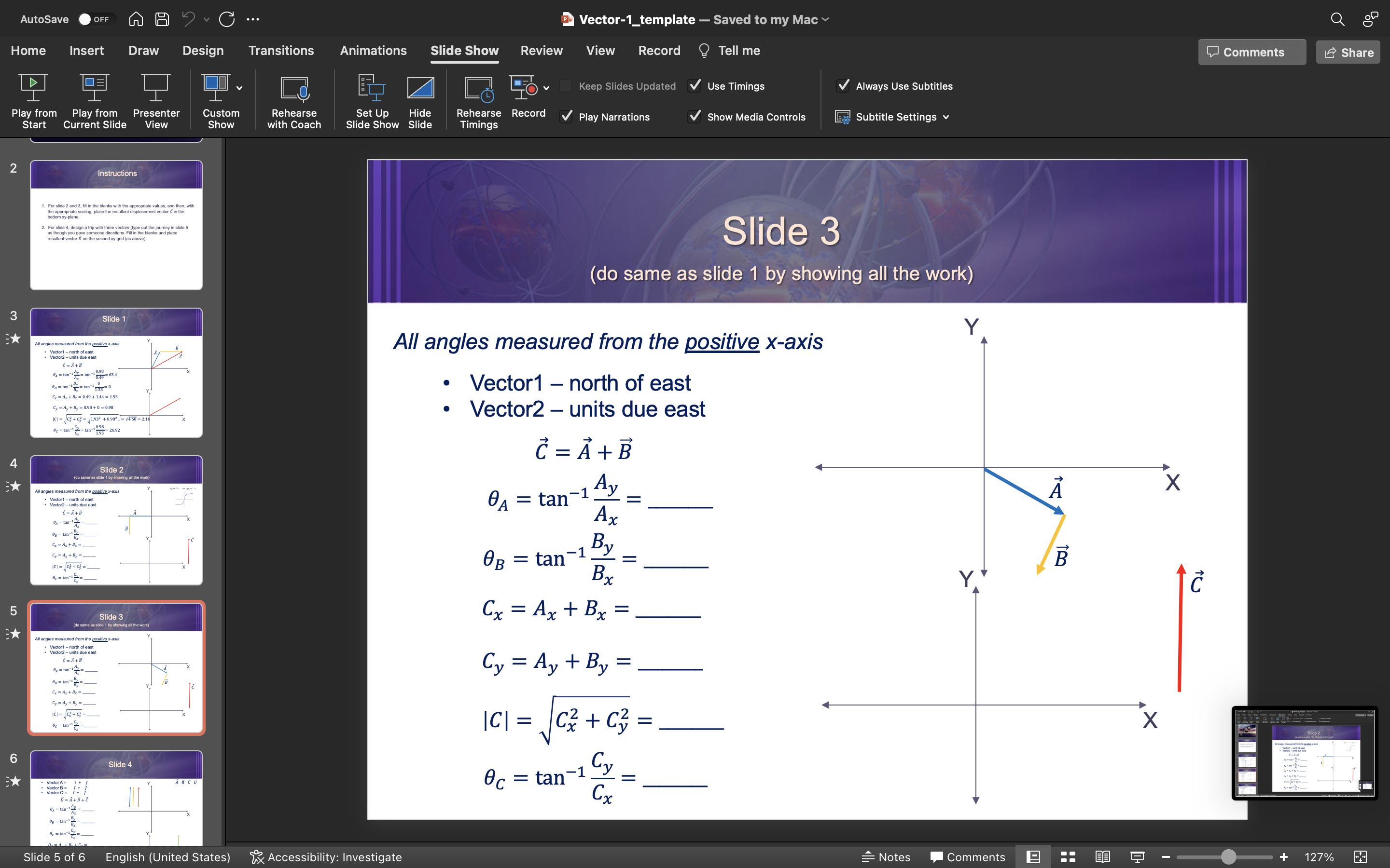 1. For slide 2 and 3 , fill in the blanks with the | Chegg.com