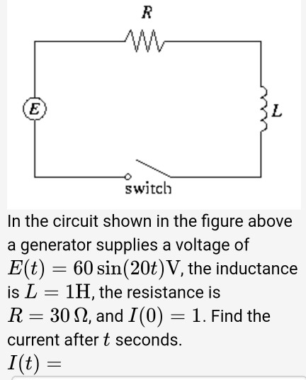 Solved In the circuit shown in the figure above a generator | Chegg.com