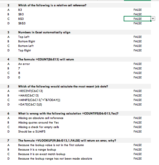 Solved 2 A Which of the following is a relative cell | Chegg.com