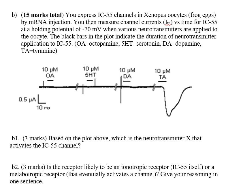 Solved B) (15 Marks Total) You Express IC-55 Channels In | Chegg.com