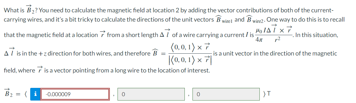 Solved The magnetic field due to two long current-carrying | Chegg.com