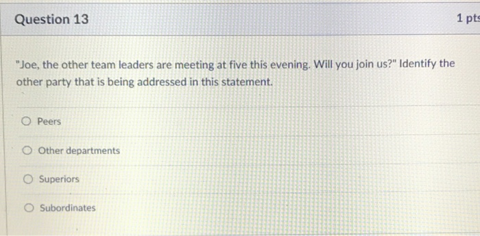 Solved Question 11 1 pts Which of the following ways is most | Chegg.com