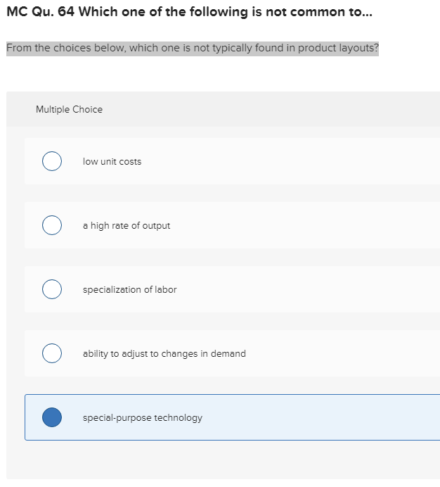Solved MC Qu. 64 Which one of the following is not common | Chegg.com