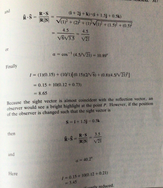 Solved Hi below is code for a "simple illumination model". | Chegg.com