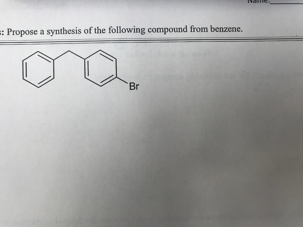 Solved : Propose a synthesis of the following compound from | Chegg.com