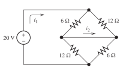 Solved Find the currents i1 and i2 in the circuits shown | Chegg.com