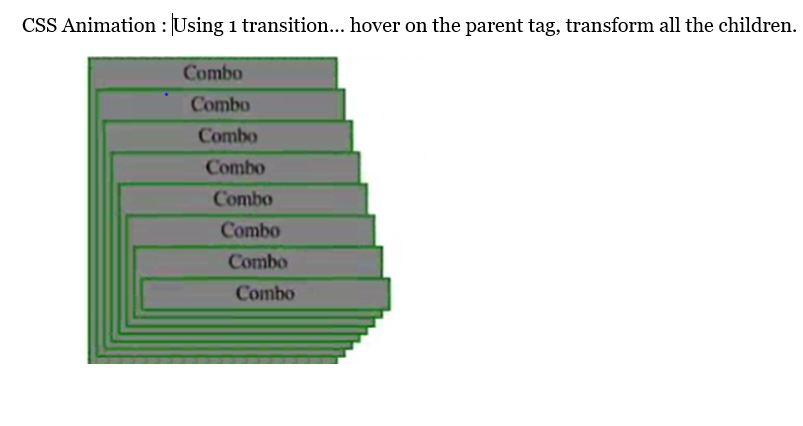 Solved CSS Animation : Using 1 transition... hover on the 