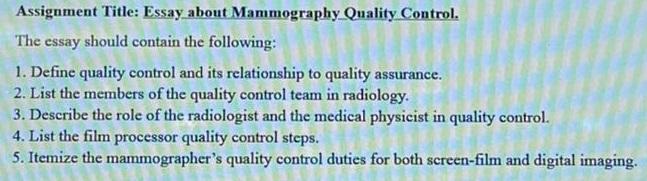 radiology essay
