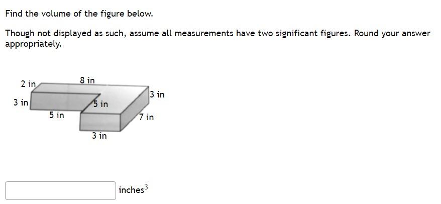 Solved Find the volume of the figure below. Though not | Chegg.com