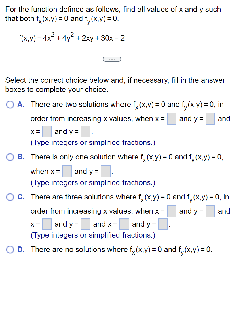 Solved For the function defined as follows, find all values | Chegg.com