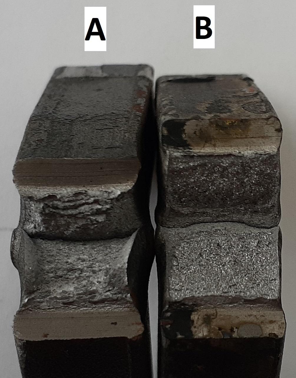 Solved Look at the image of tested specimens A and B