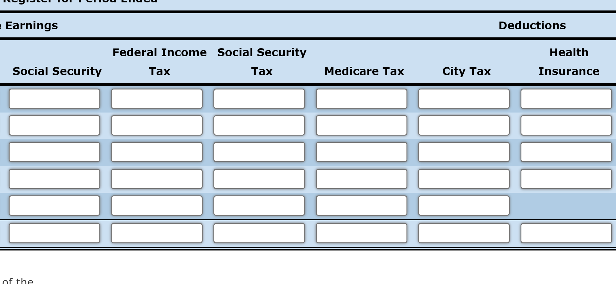 Solved Payroll Register and Payroll Journal Entry Mary Losch