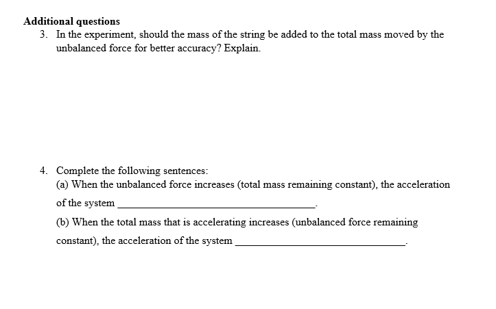 Solved Lab 5 Newton's Second Law: The Atwood Machine | Chegg.com