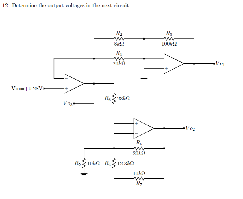 Solved 10. Modify the last circuit and determine the | Chegg.com