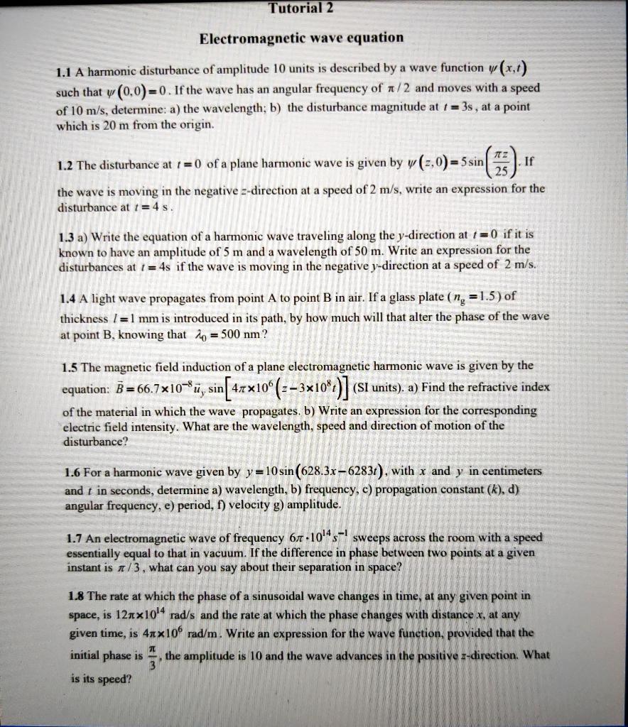 Solved Each One Of Those Is An Equation One Of Itself But Chegg Com