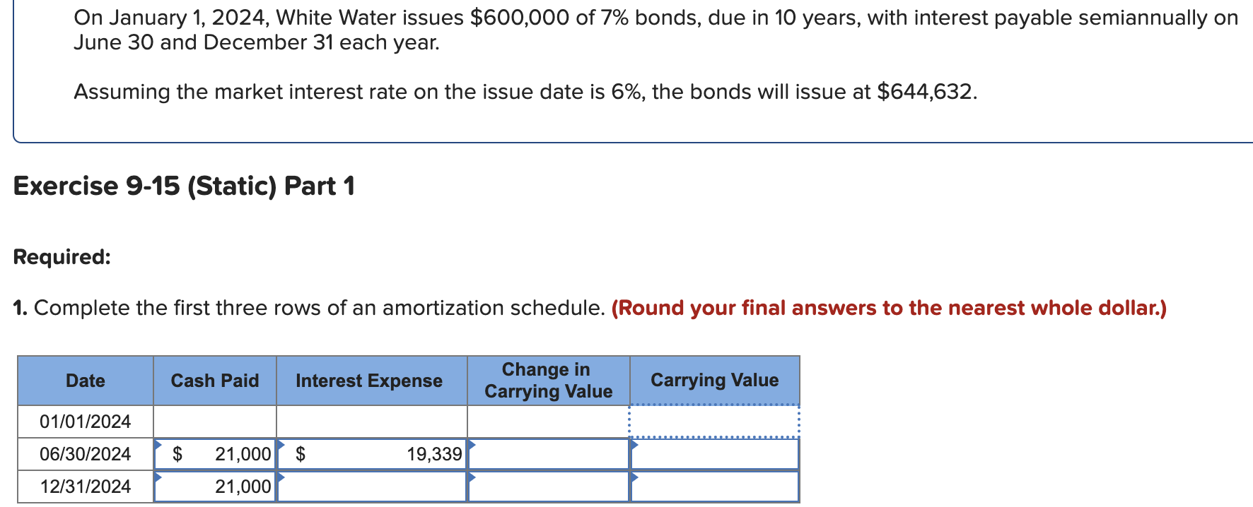 Solved On January 1 2024 White Water Issues 600 000 Of 7 Chegg Com   Phpq0aPg4