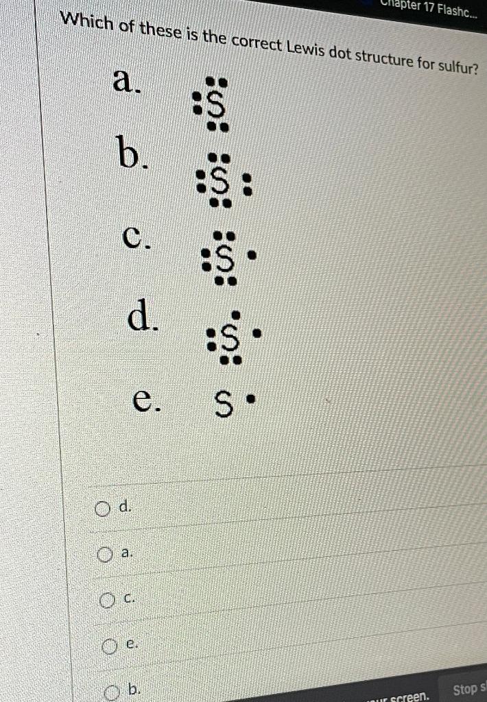 electron dot diagram for sulfur