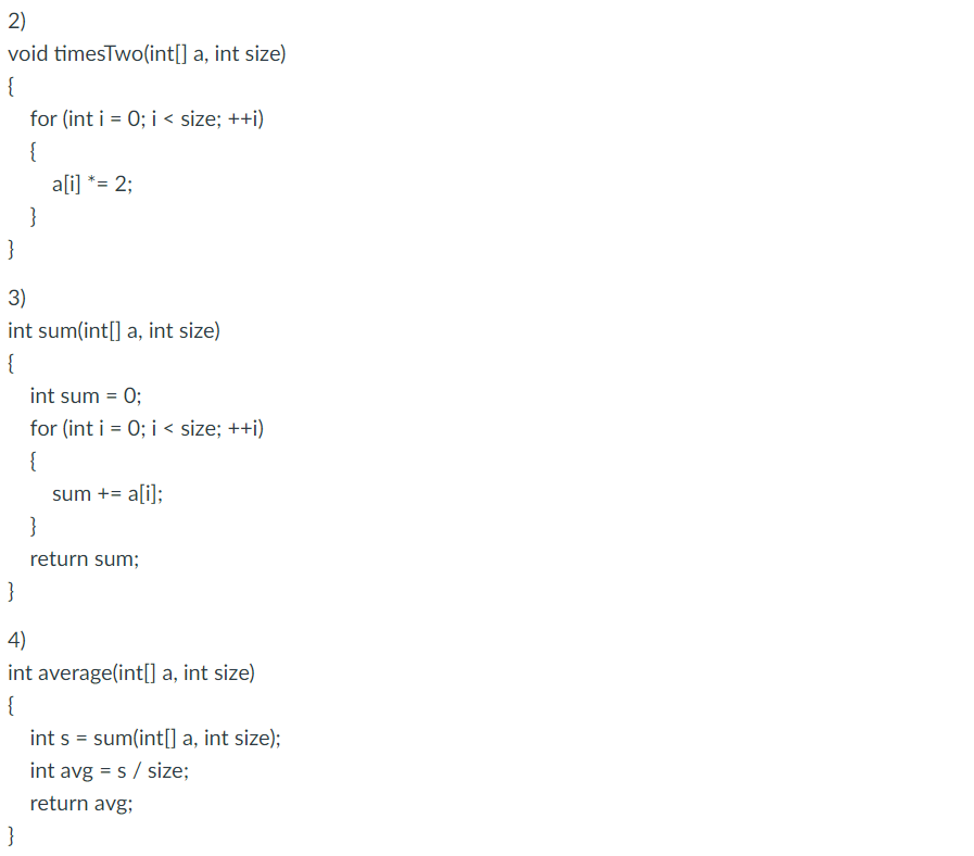 Solved Show what the stack frame would look like for each of | Chegg.com