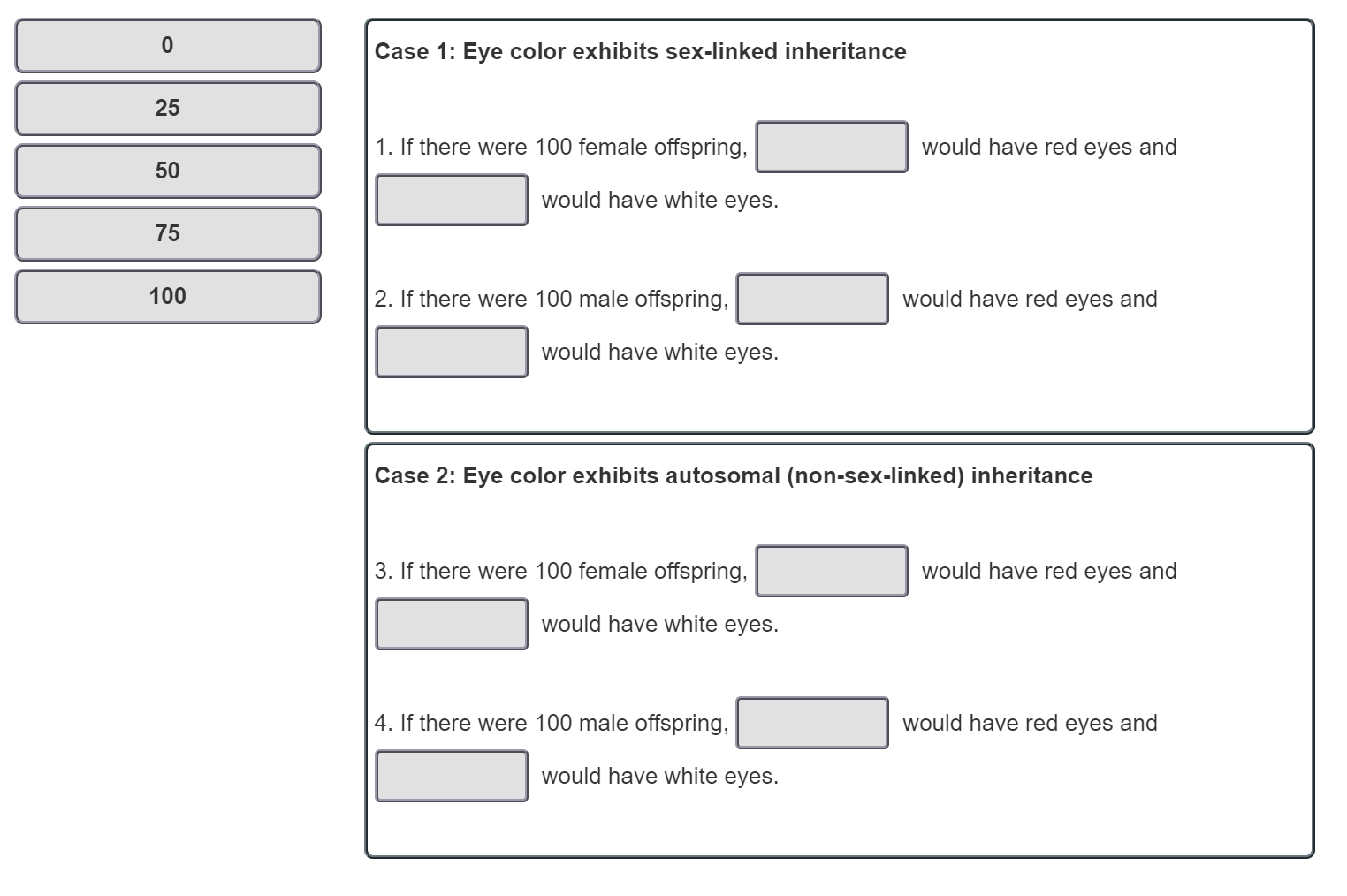 part a experimental technique reciprocal crosses