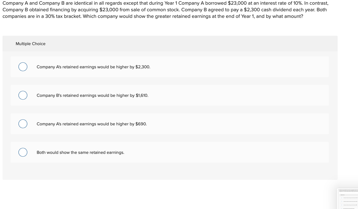 Solved Company A And Company B Are Identical In All Regards | Chegg.com