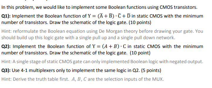 Solved In this problem, we would like to implement some | Chegg.com