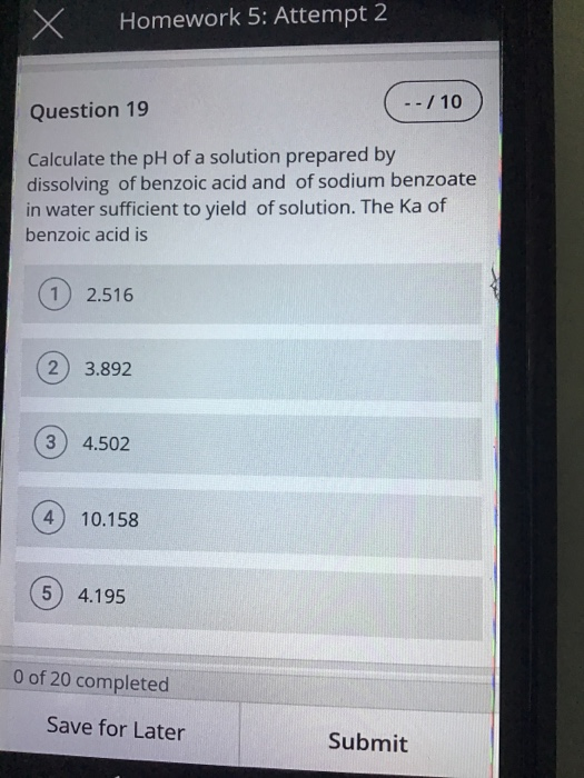 Solved Question 6 What is the pH of a buffer solution | Chegg.com
