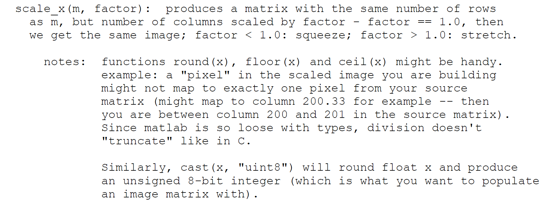 Solved Scale X M Factor Produces A Matrix With The Same Chegg Com