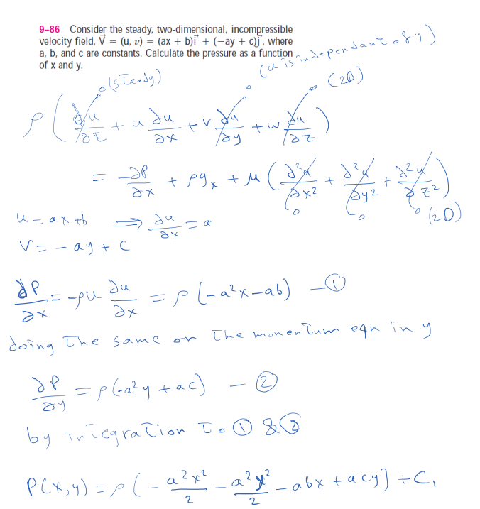 Solved answer is given, but can you explain how the pressure | Chegg.com