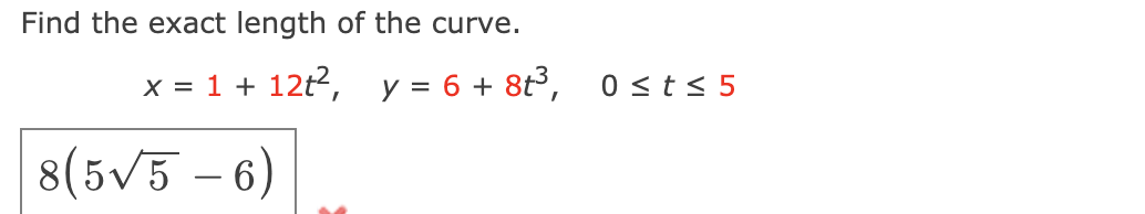 Solved Consider the parametric equations below. x = t? – 1, | Chegg.com