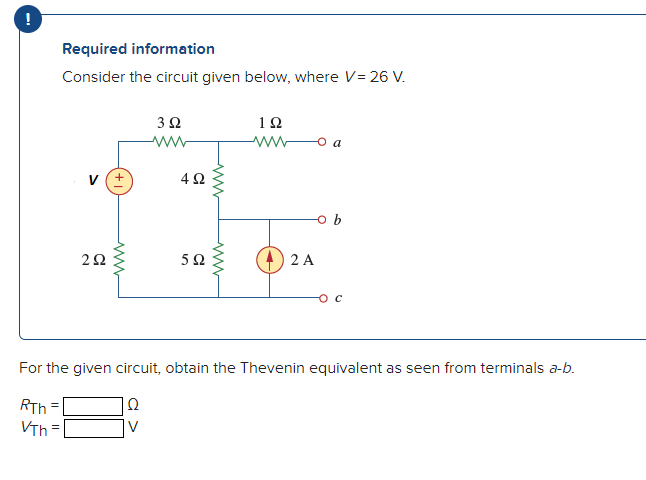 Solved Required information Consider the circuit given | Chegg.com