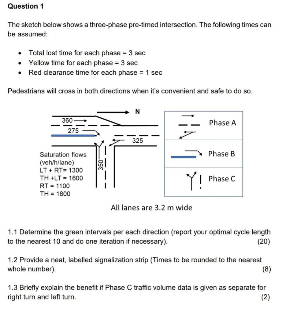 Solved Question 1 The sketch below shows a three-phase | Chegg.com