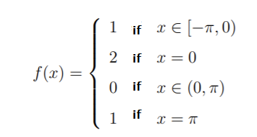 Solved Soit f : ℝ→ ℝ a periodic function of period 2π such | Chegg.com