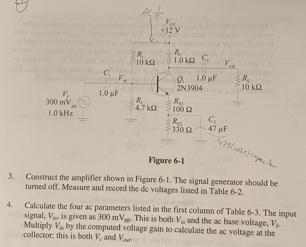 Solved Experiment 6 BJT Amplifiers This Experiment Focuses | Chegg.com