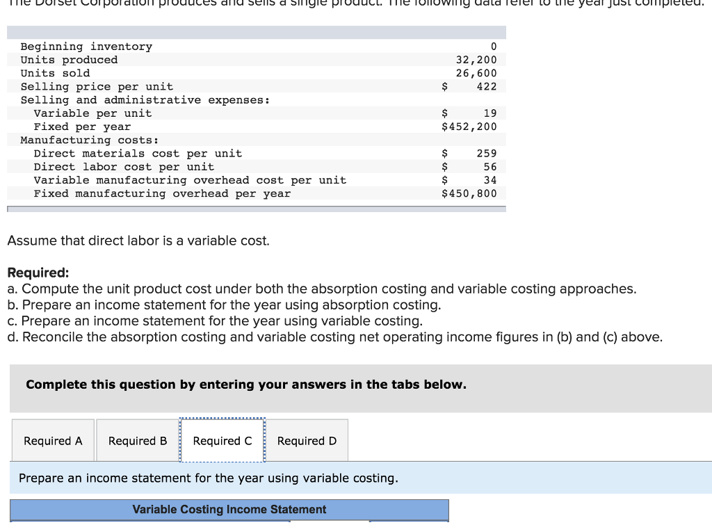 Solved Beginning Inventory Units Produced Units Sold Selling | Chegg.com