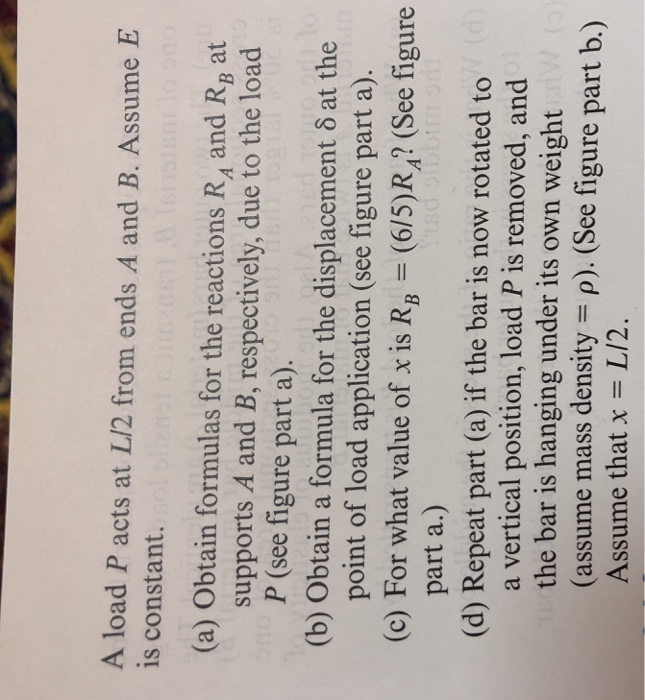 Solved Representative Problems 2.4-7 A circular bar ACB of a | Chegg.com