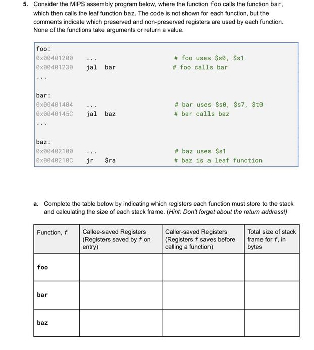 Solved Consider The Mips Assembly Program Below Where Chegg Com