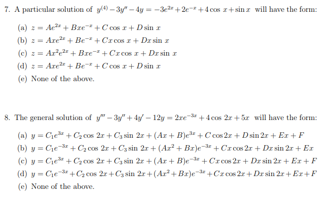 y 8 and 3y 4 solution