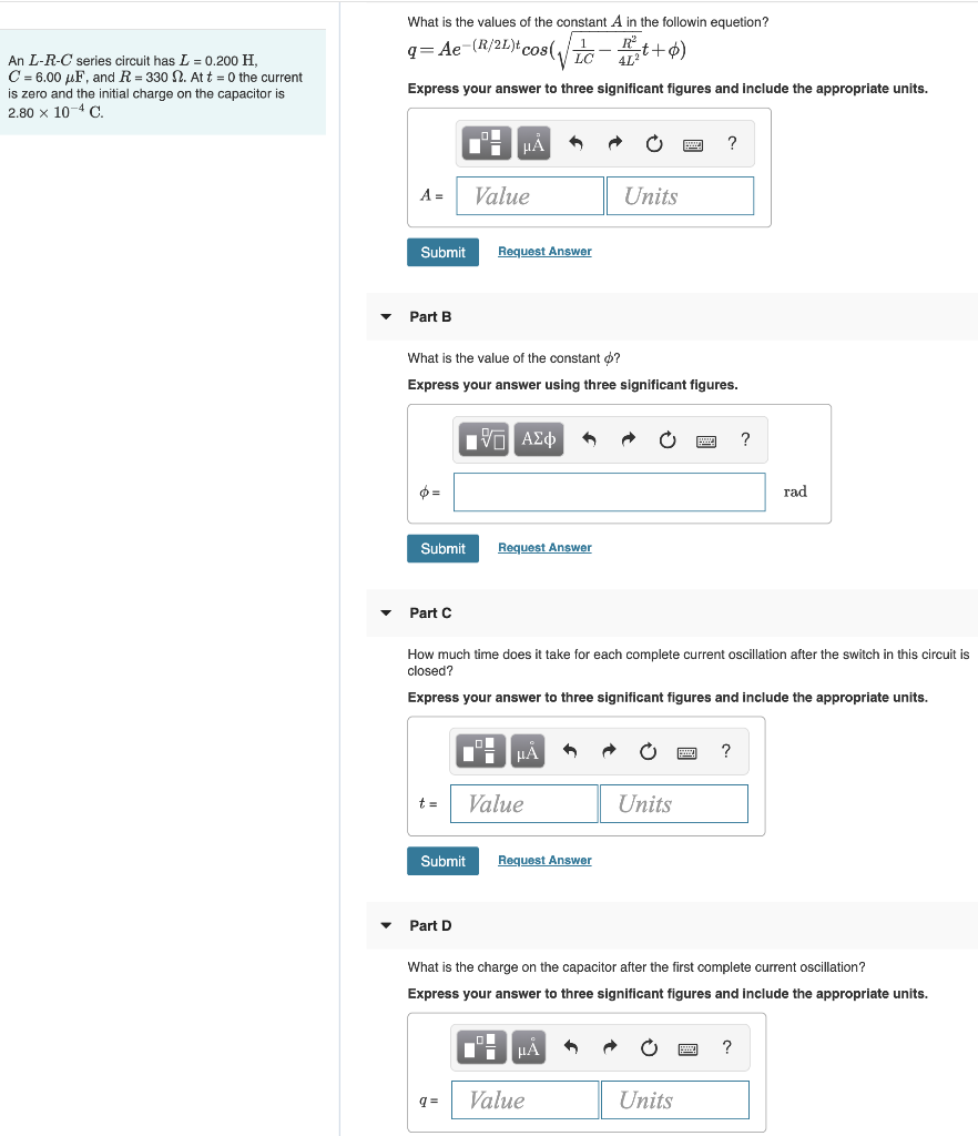 Solved What Is The Values Of The Constant A In The Follow Chegg Com