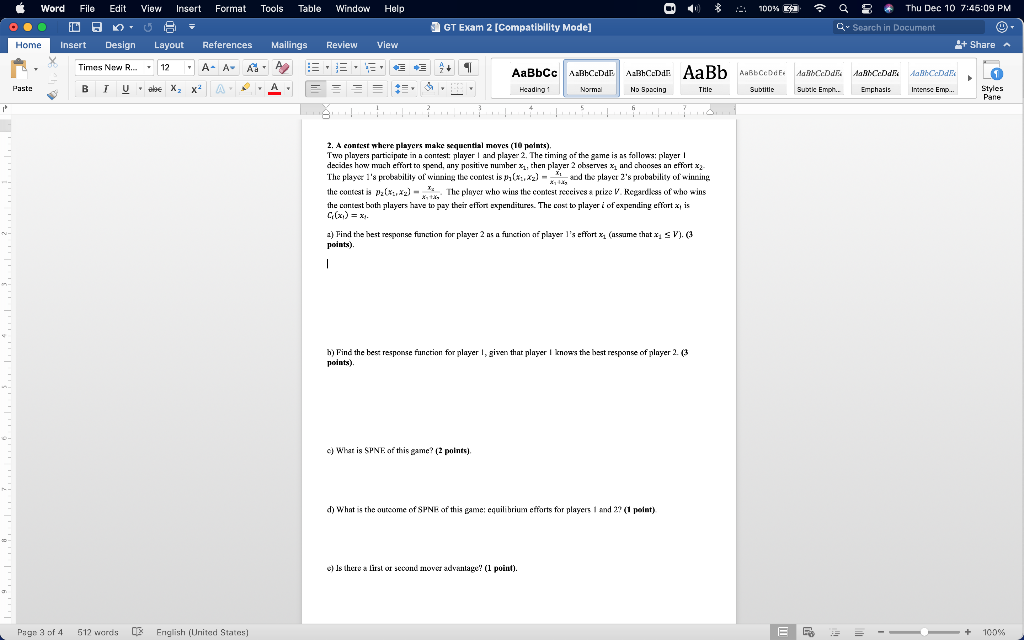 Word File Edit View Insert Format Tools Table Window | Chegg.com