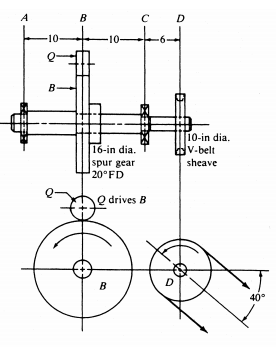 Solved Referring The Figure. The Shaft Rotating At 550 Rpm 