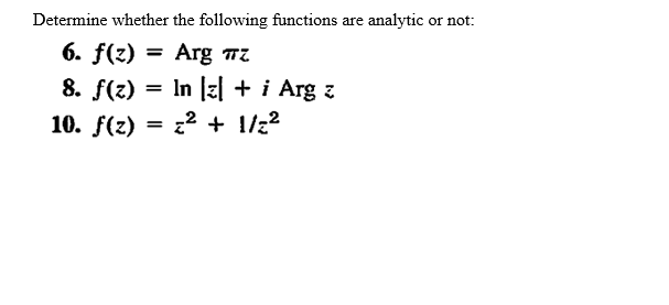 Solved = Determine Whether The Following Functions Are | Chegg.com