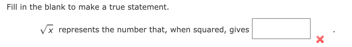Solved Fill in the blank to make a true statement. \\( | Chegg.com